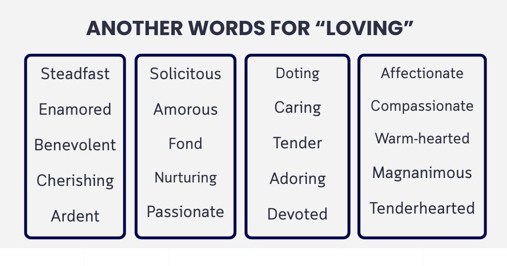 Another Word for Loving: Quick 25 Synonyms Table