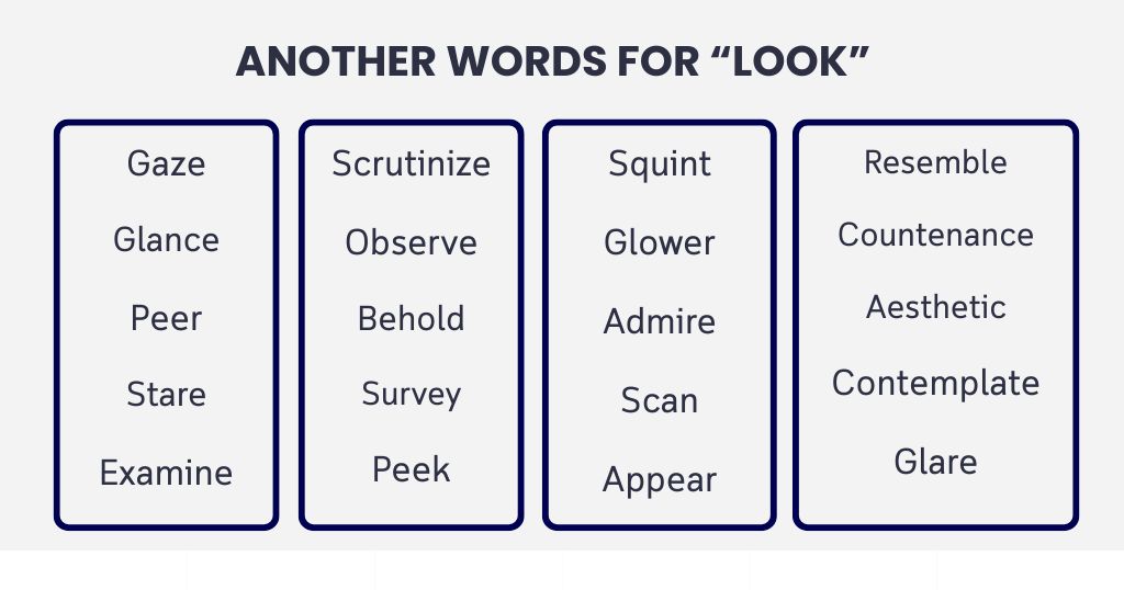Quick Synonym: Another Word for Look by Tone and Context