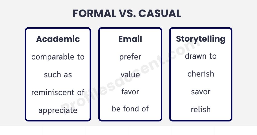 Formal vs. Casual Alternatives for Like: Know Where Each One Belongs