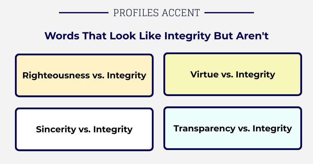 Words That Look Like Integrity Synonyms But Aren't