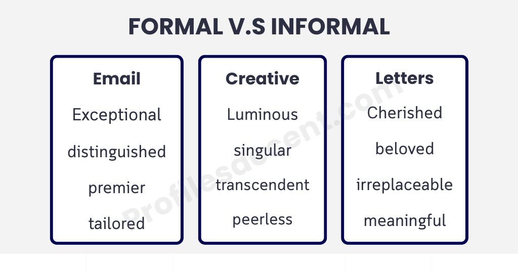 Formal and Informal Synonyms for Special